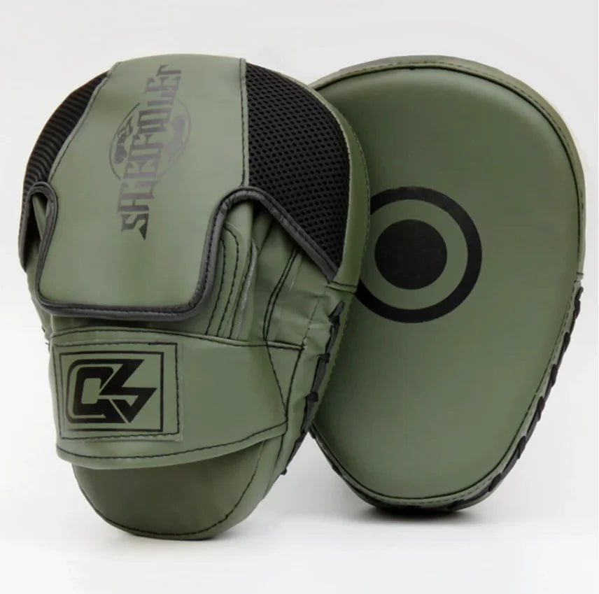 Boxing Pads for Men, Women,& Kids, Leather Focus Mitts for Martial Arts, Boxing Training,Curved Punch Mitts for Karate