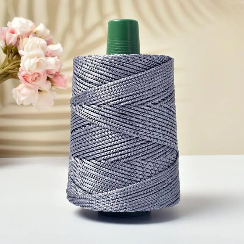 1PC 3mm-180m-250g  Crochet Lightweight Cord Hollow Yarn, For Crocheting Summer Sun Hats, Bags, Crafts, And Christmas Decorations