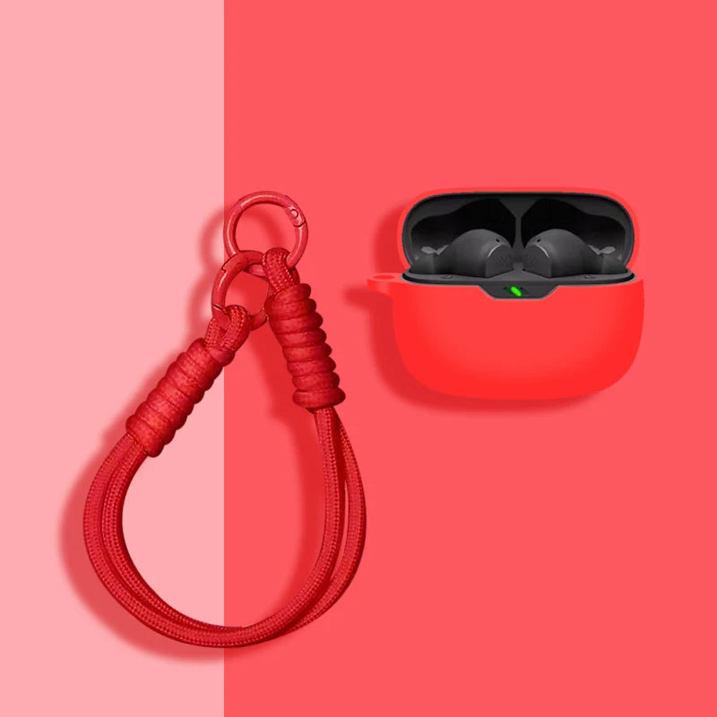 For JBL Wave 200TWS Case Solid Color Earphone Cover Fundas For Jbl Wave Beam Shell Soft Shockproof Silicone Headphone Bags
