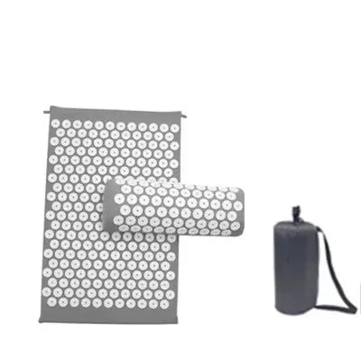 Acupressure Mat Pillow Set Sensi Massage Needle Applicator Mat Neck Back Foot Relief Yoga Acupuncture Cushion for Home Relax