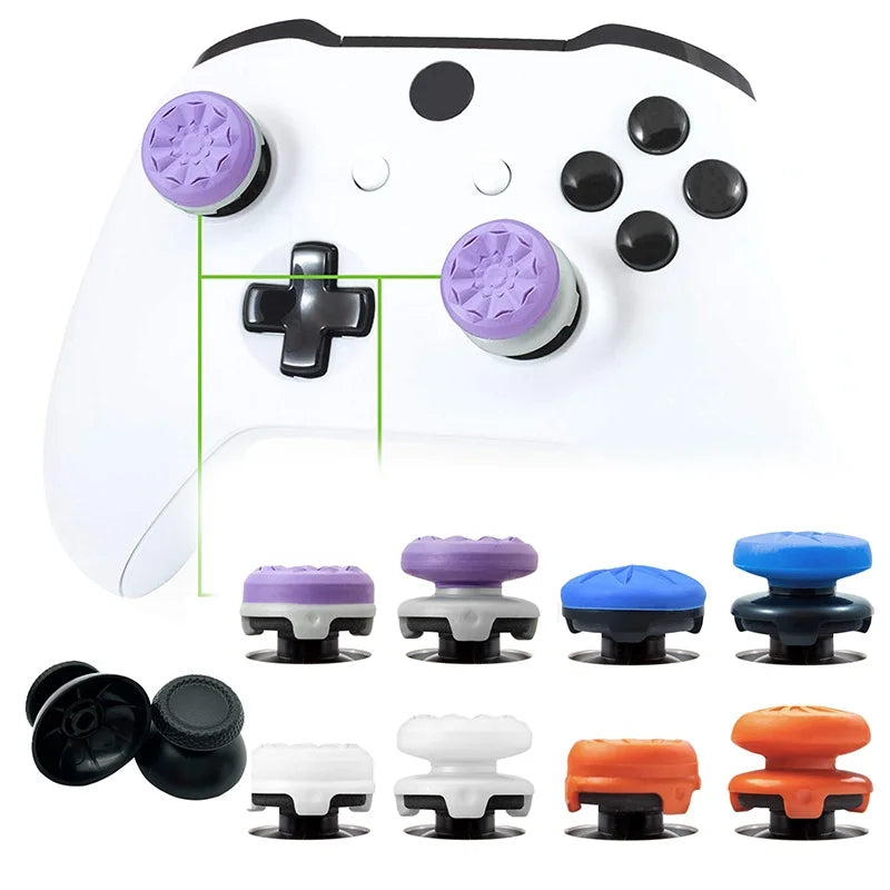 2pcs Hand Grip Extenders Caps Game Controller Gamepad Thumb Stick Grips Rocker Stick Extenders Caps For PS4 PS5 Xbox Accessories