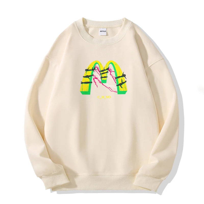 Fashion Pullover Men's Hoodies Vintage Graphic Hip Hop Graphic Goth Hooded Sweatshirt Oversized Women Clothes Y2k Aesthetic Tops