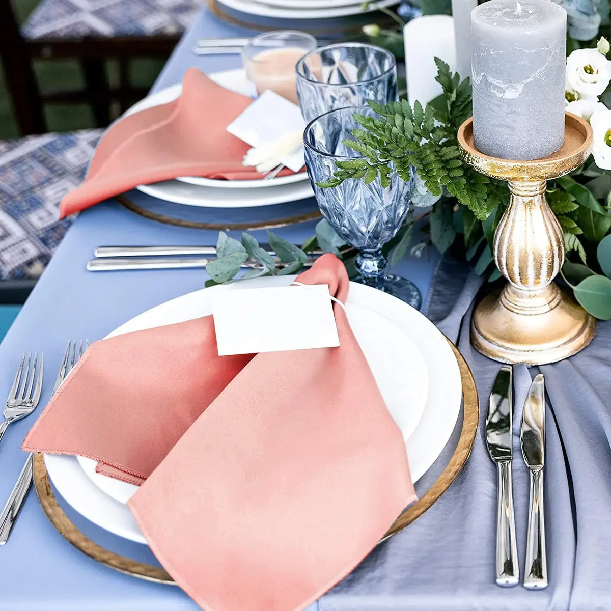 10pcs Satin Napkin 43cmX43cm Serving Table Decor Dinner Towel for Wedding Party Home Hotel Christmas Decor Table Napkins Green
